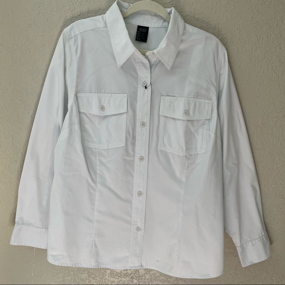 5.11 Tactical Women’s company long-sleeve shirt, 2X, white